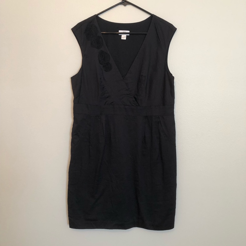 •LOFT• black cotton dress